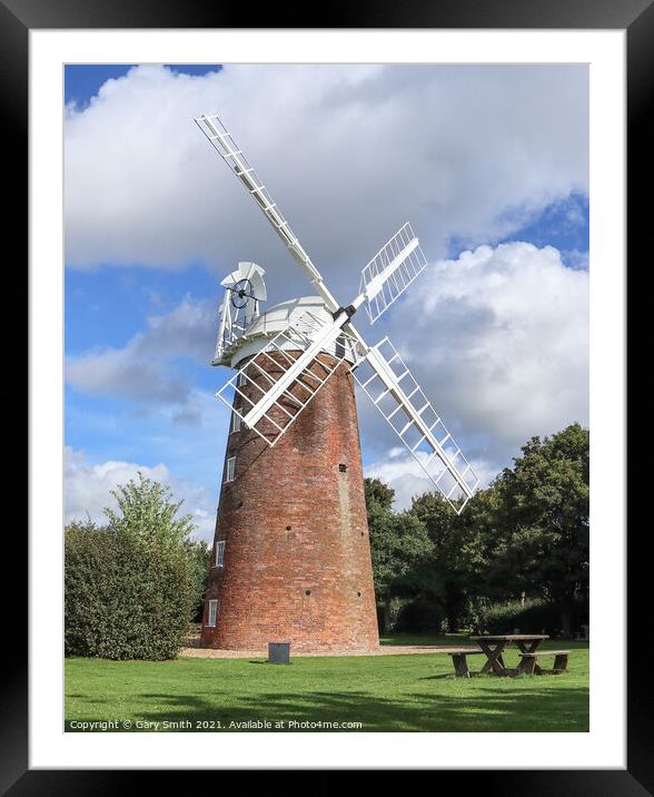 Dereham Windmill Framed Mounted Print by GJS Photography Artist