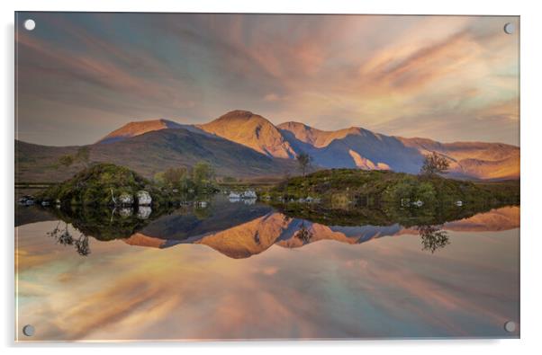 Lochan na h'Achlaise at Sunrise Acrylic by Tony Keogh
