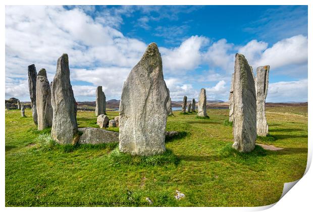 Calanais standing stone circle, Callanish, Isle of Lewis Print by Photimageon UK