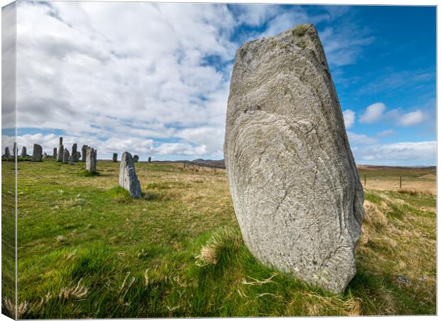 Calanais Standing Stones, Isle of Lewis Canvas Print by Photimageon UK