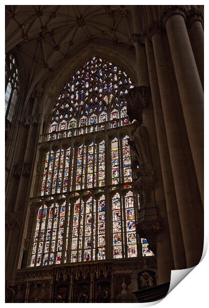 York Minster Cathedral in Britain Print by Russell Finney