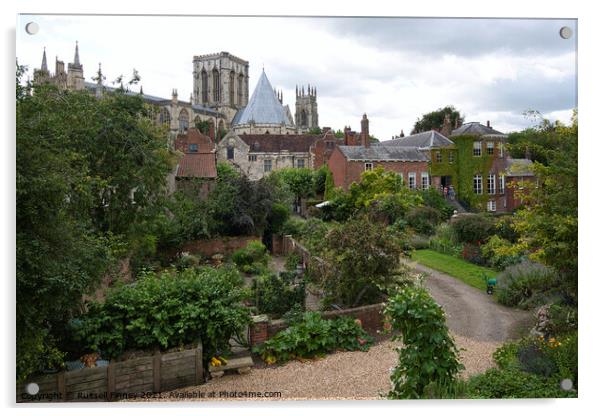 York Minster Cathedral in Britain Acrylic by Russell Finney