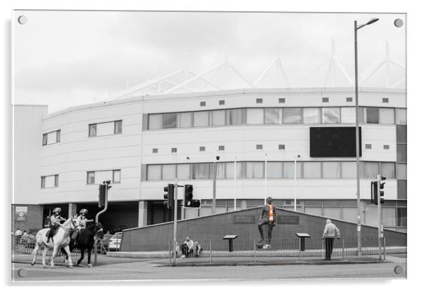 Bloomfield Road in selective colour Acrylic by Jason Wells