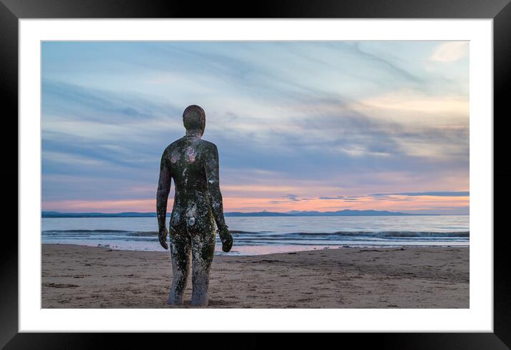 Tide coming in at Another Place Framed Mounted Print by Jason Wells