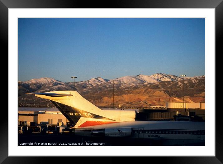 Golden Hour at SLC Framed Mounted Print by Martin Baroch