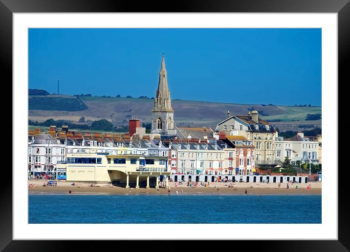 St Johns Church Weymouth  Framed Mounted Print by Alison Chambers