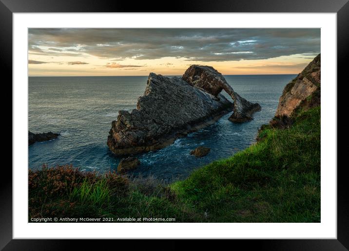Bow Fiddle Rock  Framed Mounted Print by Anthony McGeever