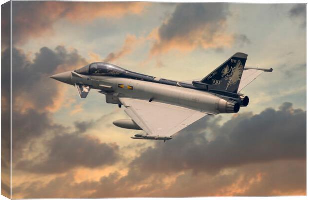 Eurofighter Typhoon Dixie Canvas Print by J Biggadike