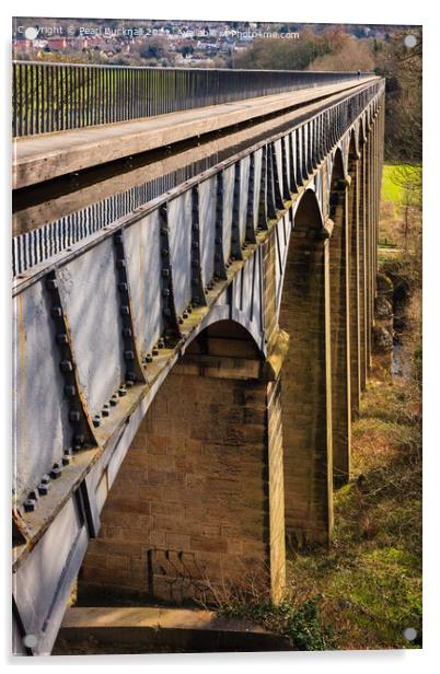 Pontcysyllte Aqueduct Llangollen Wales Acrylic by Pearl Bucknall