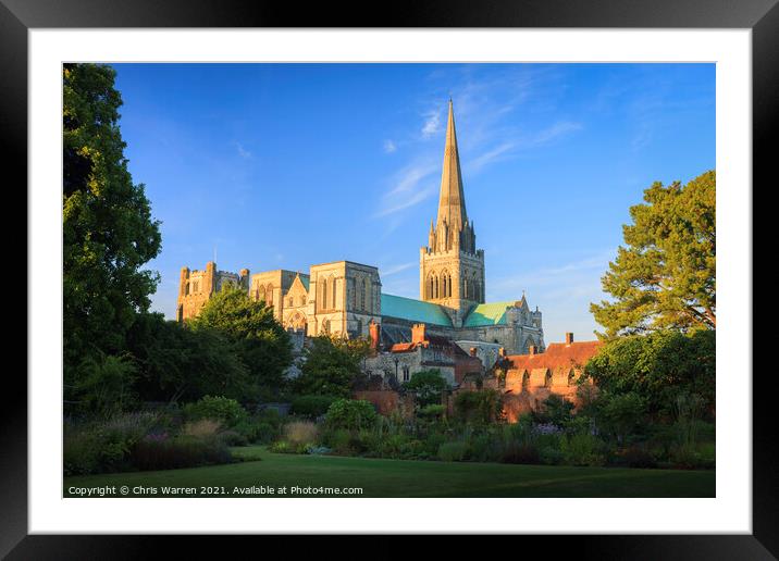 Chichester Cathedral Chichester West Sussex Engla Framed Mounted Print by Chris Warren