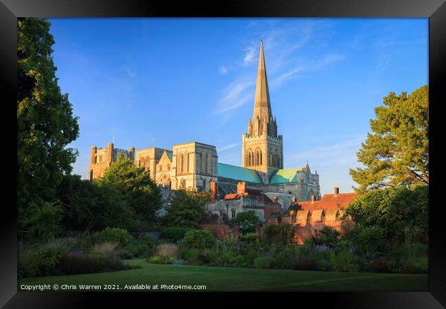  Chichester Cathedral Chichester West Sussex Engla Framed Print by Chris Warren