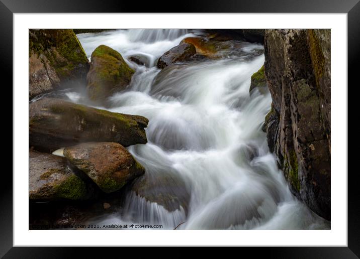 Swallow Falls  Framed Mounted Print by Fiona Etkin