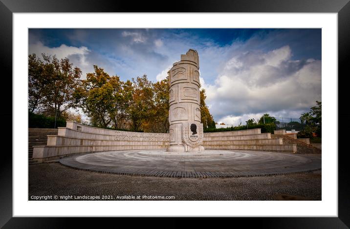 Duarte Pacheco Monument Framed Mounted Print by Wight Landscapes