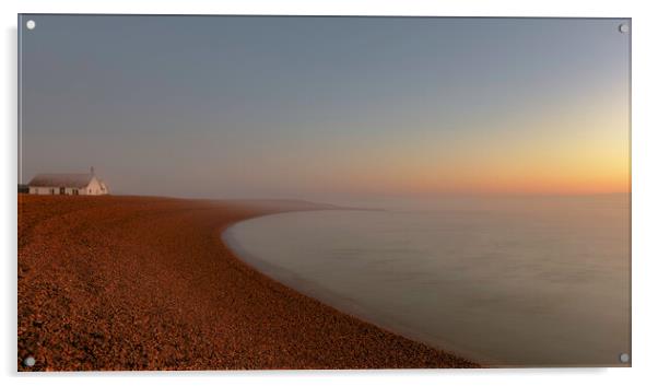 Sunrise at Shingle Street in Suffolk Acrylic by Robbie Spencer
