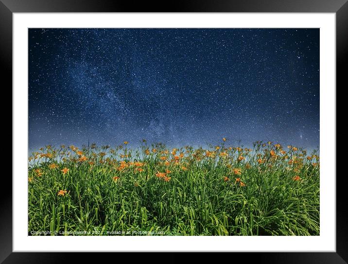 Night field Framed Mounted Print by Larisa Siverina