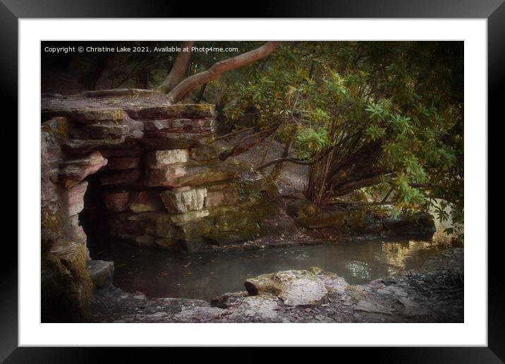 Walk By The Stream Framed Mounted Print by Christine Lake