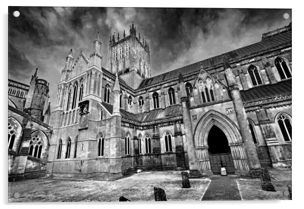 Wells Cathedral  Acrylic by Darren Galpin