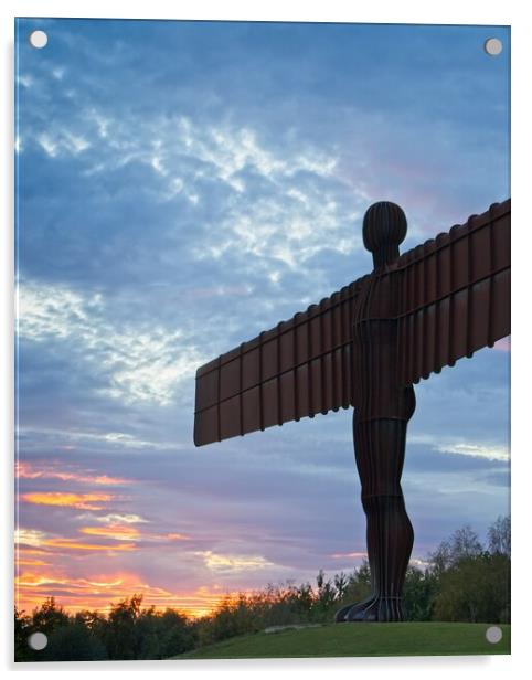 Iconic Angel of the North Acrylic by Rob Cole