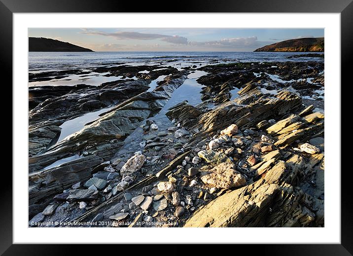On The Rocks Framed Mounted Print by Keith Mountford