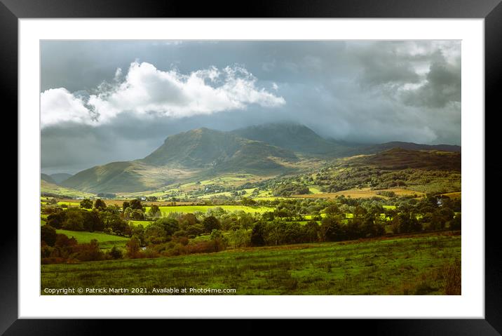 Snowdonia Cloudburst Framed Mounted Print by Patrick Martin