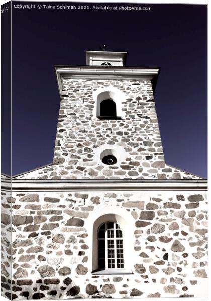 Church Belltower of Greystone Canvas Print by Taina Sohlman