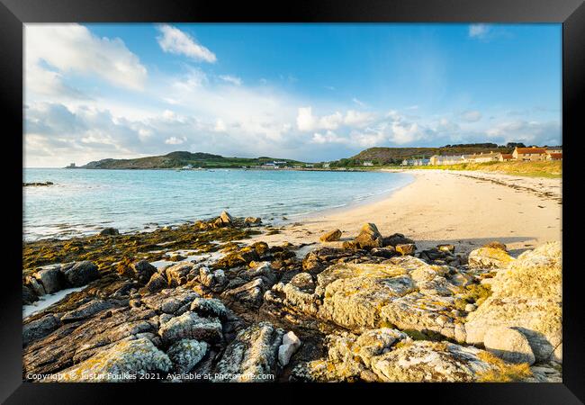 New Grimsby, Tresco, Isles of Scilly Framed Print by Justin Foulkes