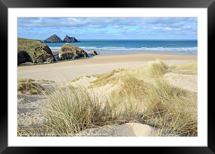 Cornish Sand Framed Mounted Print by Keith Mountford