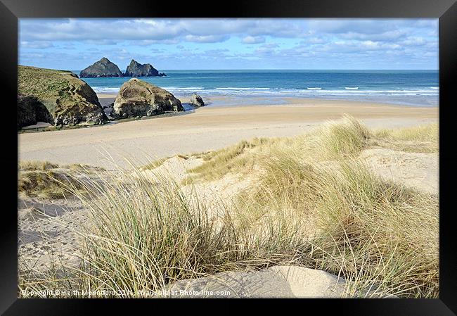 Cornish Sand Framed Print by Keith Mountford