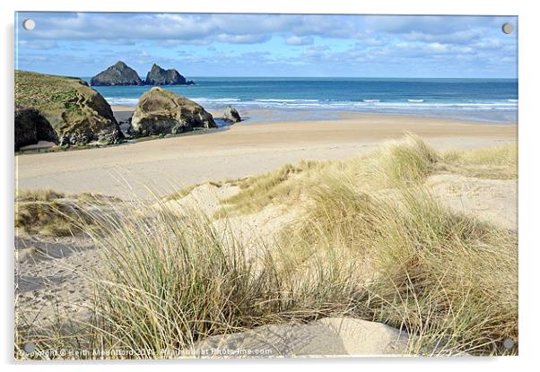 Cornish Sand Acrylic by Keith Mountford