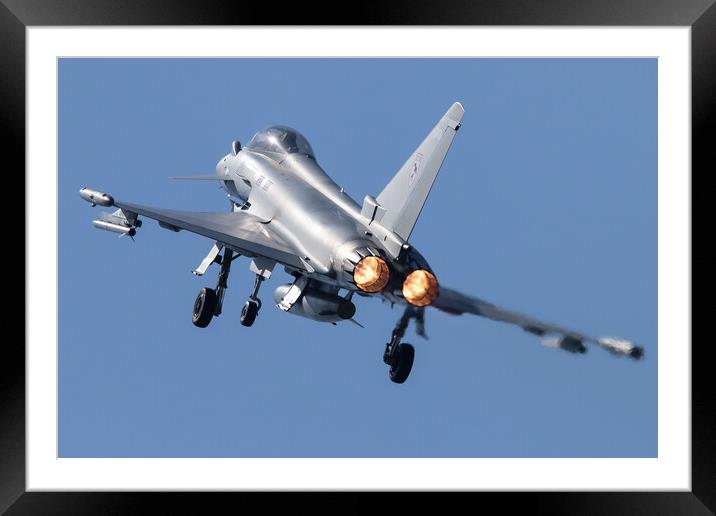 Typhoon Afterburners Framed Mounted Print by J Biggadike