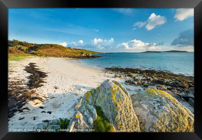 Tresco, Isles of Scilly Framed Print by Justin Foulkes
