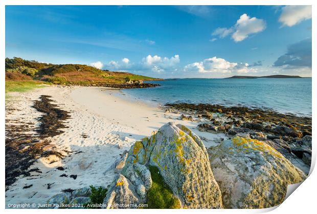 Tresco, Isles of Scilly Print by Justin Foulkes
