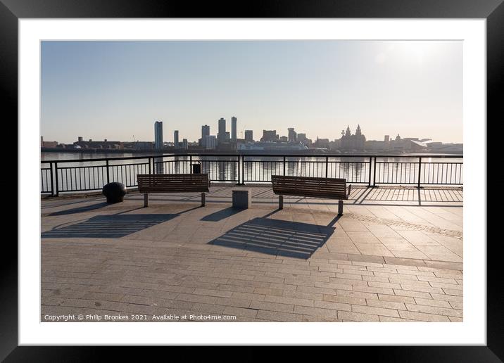 Liverpool View Framed Mounted Print by Philip Brookes