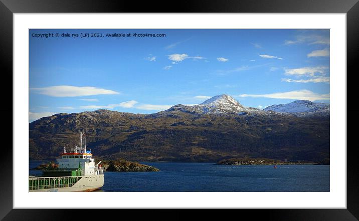 view from kyle of lochalsh Framed Mounted Print by dale rys (LP)