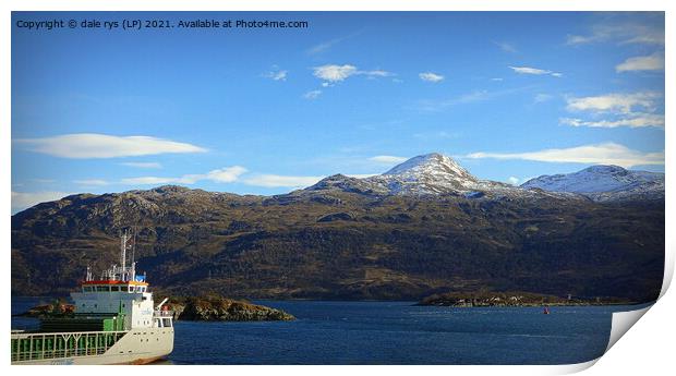 view from kyle of lochalsh Print by dale rys (LP)