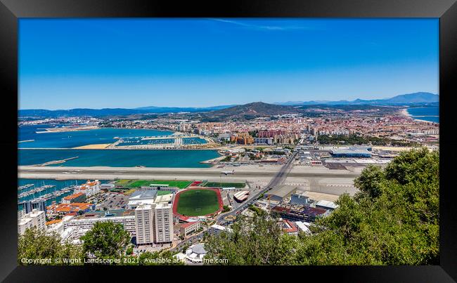 Gibraltar Airport Framed Print by Wight Landscapes