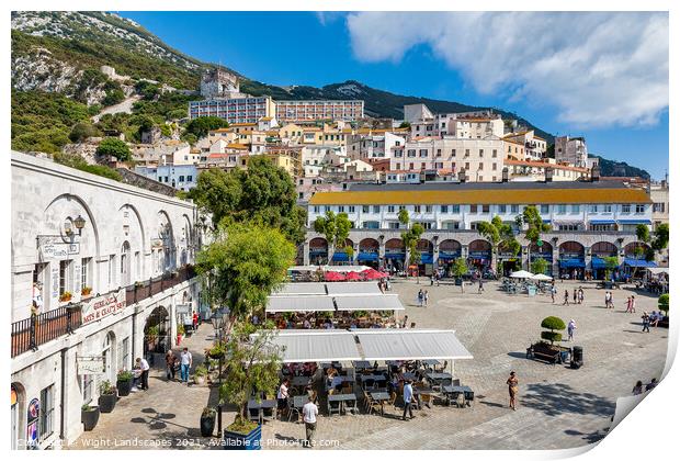 Casemates Square Gibraltar Print by Wight Landscapes