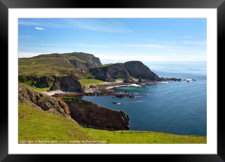Mull of Oa Nature Reserve Islay Scotland Framed Mounted Print by Barbara Jones