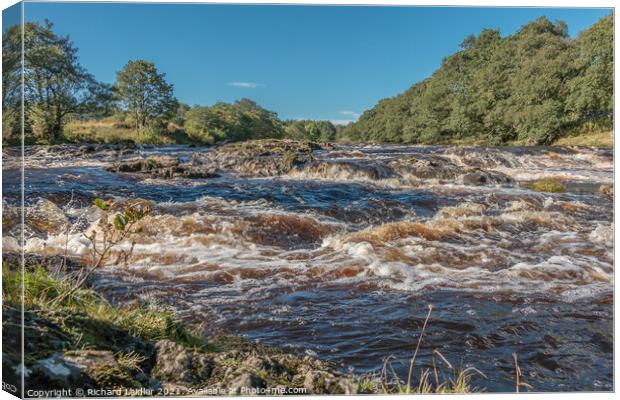 River Tees above Low Force Canvas Print by Richard Laidler