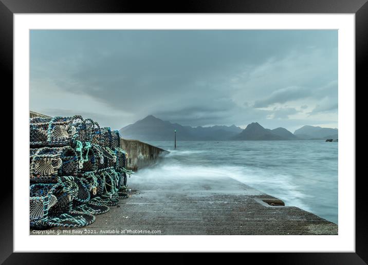 Elgol pier Framed Mounted Print by Phil Reay