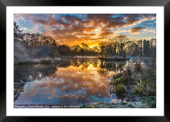 A New Day Begins - Sandhurst, Berkshire Framed Mounted Print by Dave Williams