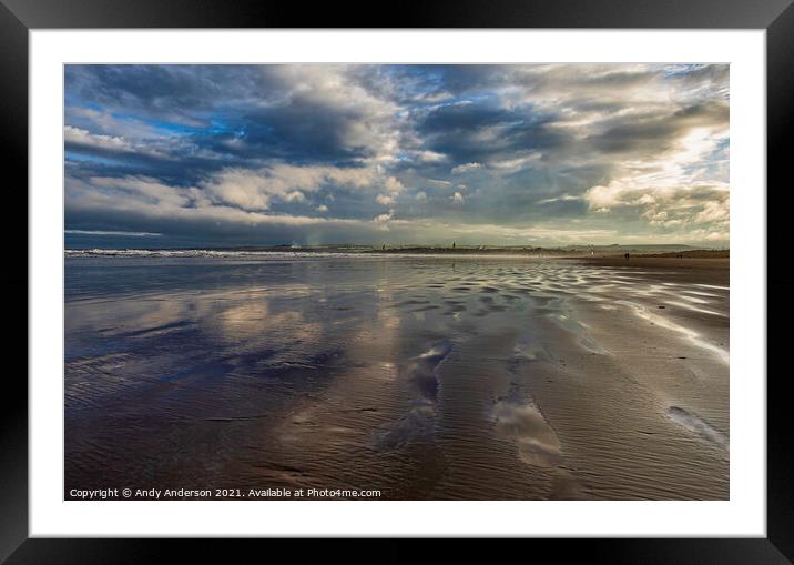 St Andrews Winter Sunrise Framed Mounted Print by Andy Anderson