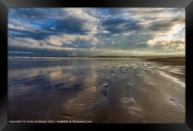St Andrews Winter Sunrise Framed Print by Andy Anderson