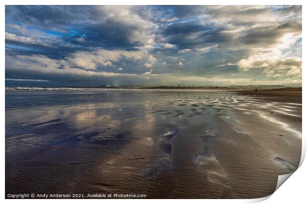 St Andrews Winter Sunrise Print by Andy Anderson