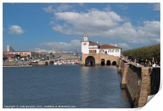 'Beacon in Getxo: Iberian Peninsula's Gem' Print by Holly Burgess