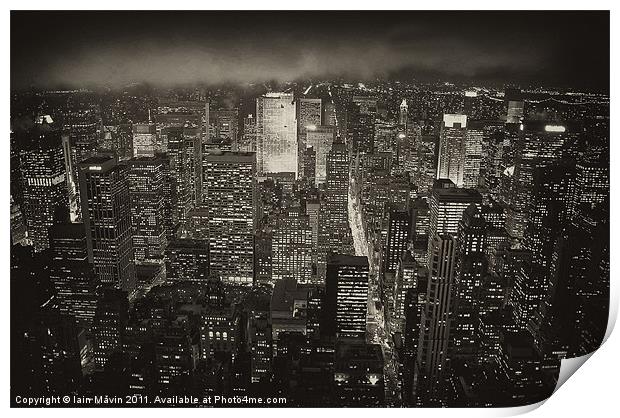 New York Vista Print by Iain Mavin
