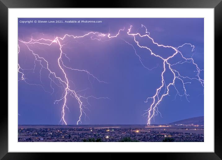 Prescott Arizona Monsoon 2019 Framed Mounted Print by Steven Love