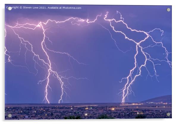 Prescott Arizona Monsoon 2019 Acrylic by Steven Love