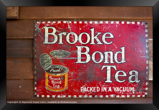 Brooke Bond Tea Framed Print by Raymond Evans