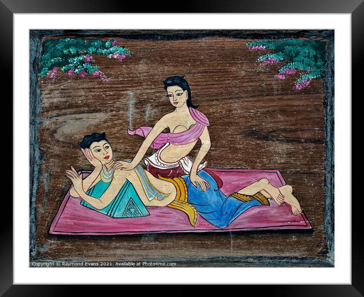 Thai massage Framed Mounted Print by Raymond Evans